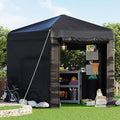 AMERLIFE 9.7x10.2x8.4 FT Pentagonal Storage Shed with PVC Windows
