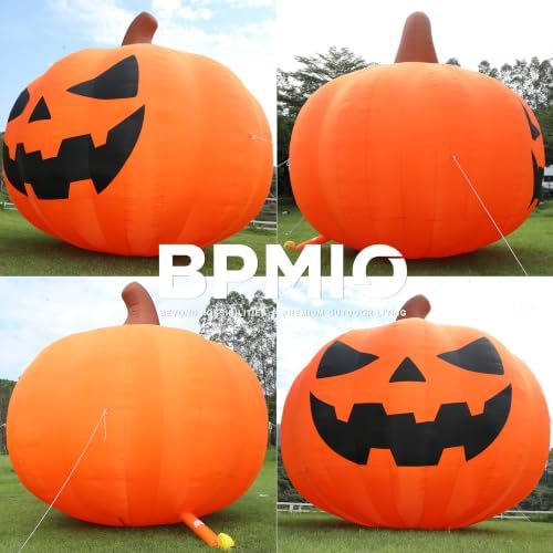 Giant 20Ft Halloween Inflatables Pumpkin Decorations with Blower, 3D Design