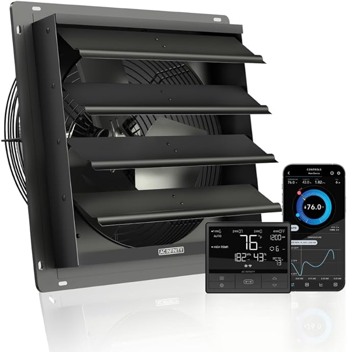 AC Infinity AIRLIFT T14, Shutter Exhaust Fan 14"