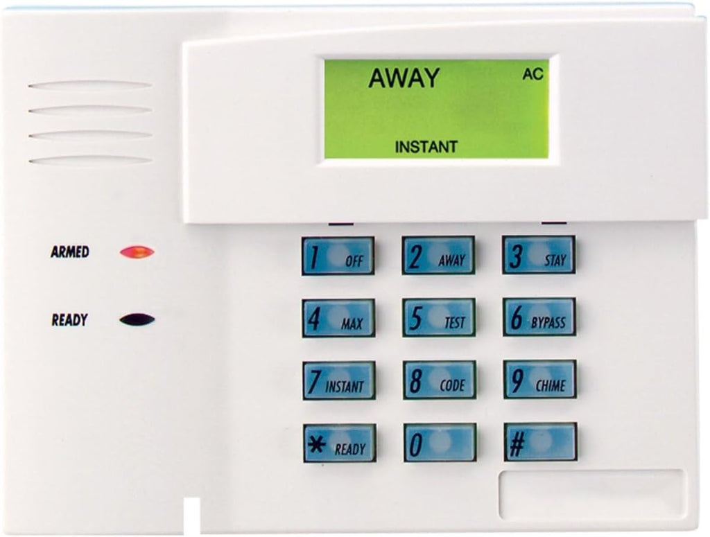 honeywell home 6148 fixed display security keypad shown in use