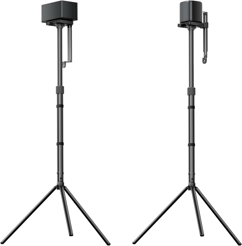 ULTIMEA 2-Pack Universal Height-Adjustable Speaker Stands, Extendable from 62cm