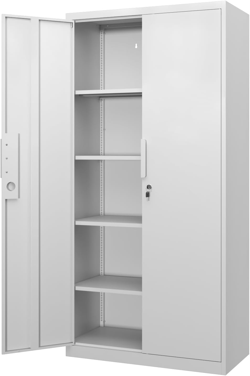 71" Garage Storage Cabinet, White