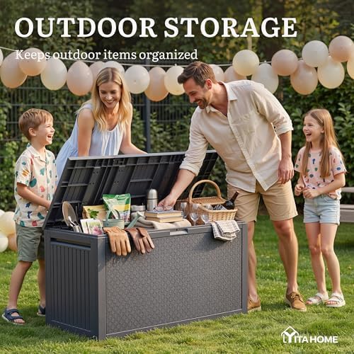 YITAHOME 95 Gallon Outdoor Storage Deck Box