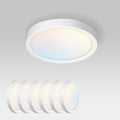 ASD LED 7" Round Flush Mount Ceiling Light Fixture, Low Profile Surface (6 Pack)