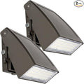 DAKASON 60W LED Wall Pack, Dusk-to-Dawn Photocell, Adjustable Head, Full (2 Pack)