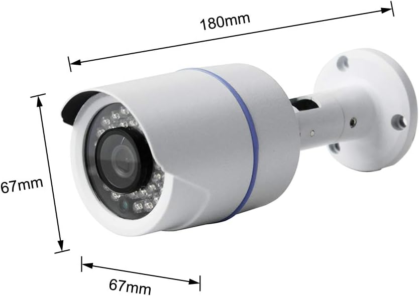 analog hd 1080p wired bullet camera (white, camera, close-up detail