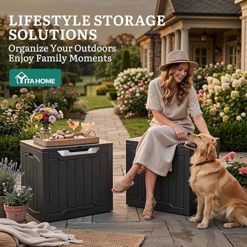 YITAHOME 31 Gallon Deck Boxes Set of 2