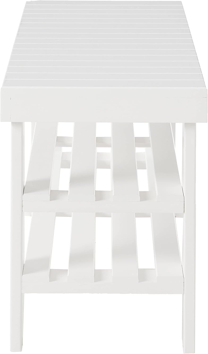 roundhill furniture pina quality solid wood shoe bench, package contents