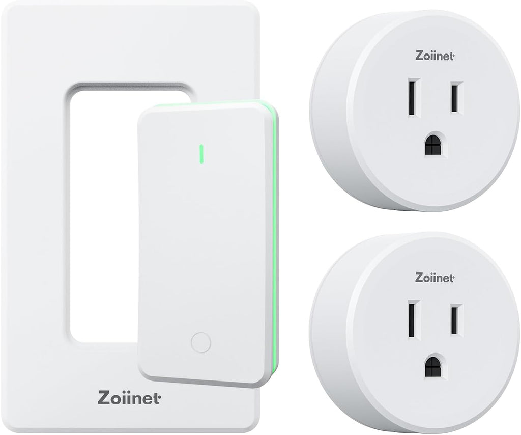 Zoiinet Remote Control Outlet Plug Switch, Buckle Design & Removable Wireless