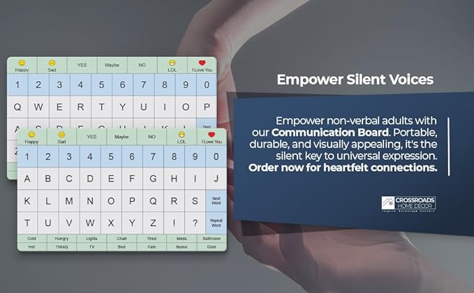 Adult Communication Board (3 Pack)