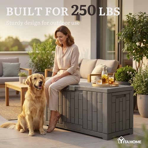 YITAHOME 60 Gallon Outdoor Storage Box