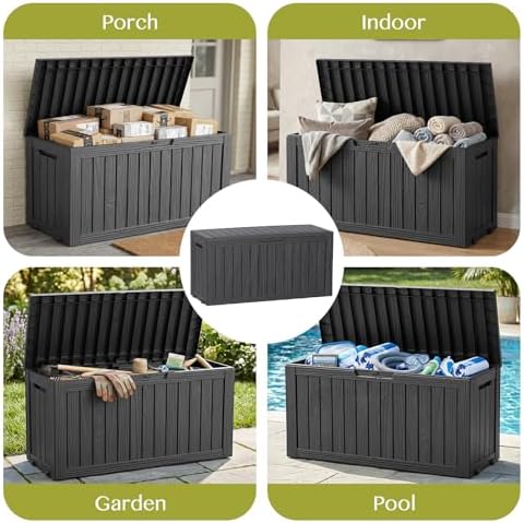 Vixzen 130 Gal Package Delivery Box Lockable Outdoor Storage Boxes
