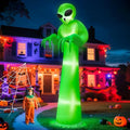 12 FT Scary Halloween Inflatable Alien Built-in LEDs Outdoor Decoration