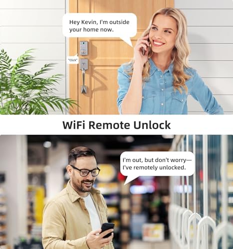 WiFi Smart Door Lock Set: HEANTLE Keyless Entry Deadbolt