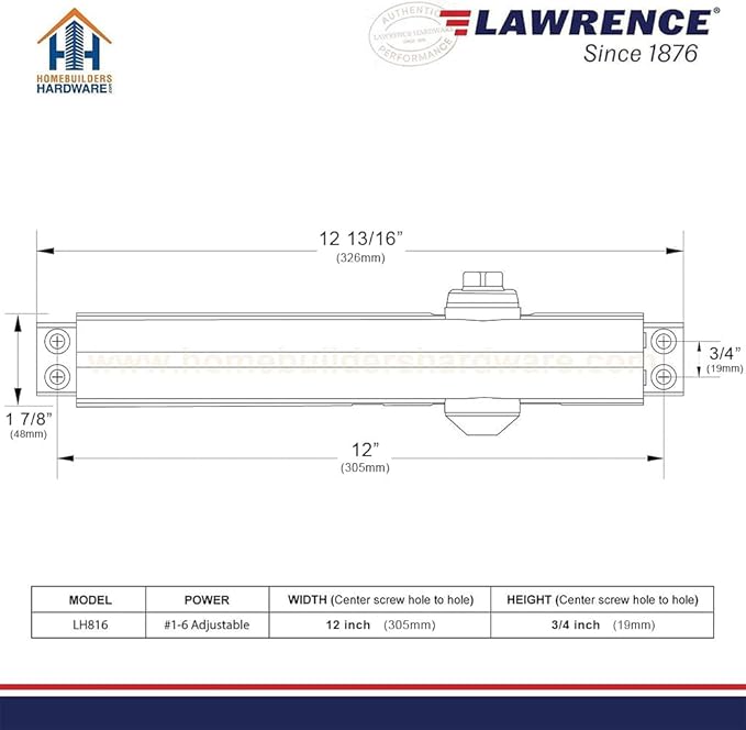 Lawrence Heavy Duty Door Closer Commercial Grade 1