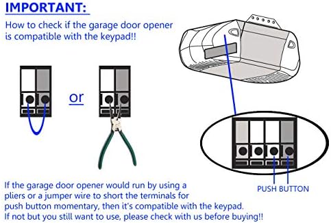 IP68 Waterproof Universal 12V 24VDC Metal Case Digital Wired Keypad for Garage Door, Gate Opener and Access Control Systems