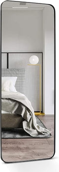 ANDY STAR 18" x 48" Full Length Wall Mirror, Large Black Mirror