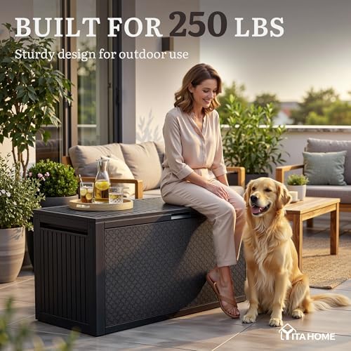 YITAHOME 95 Gallon Outdoor Storage Deck Box