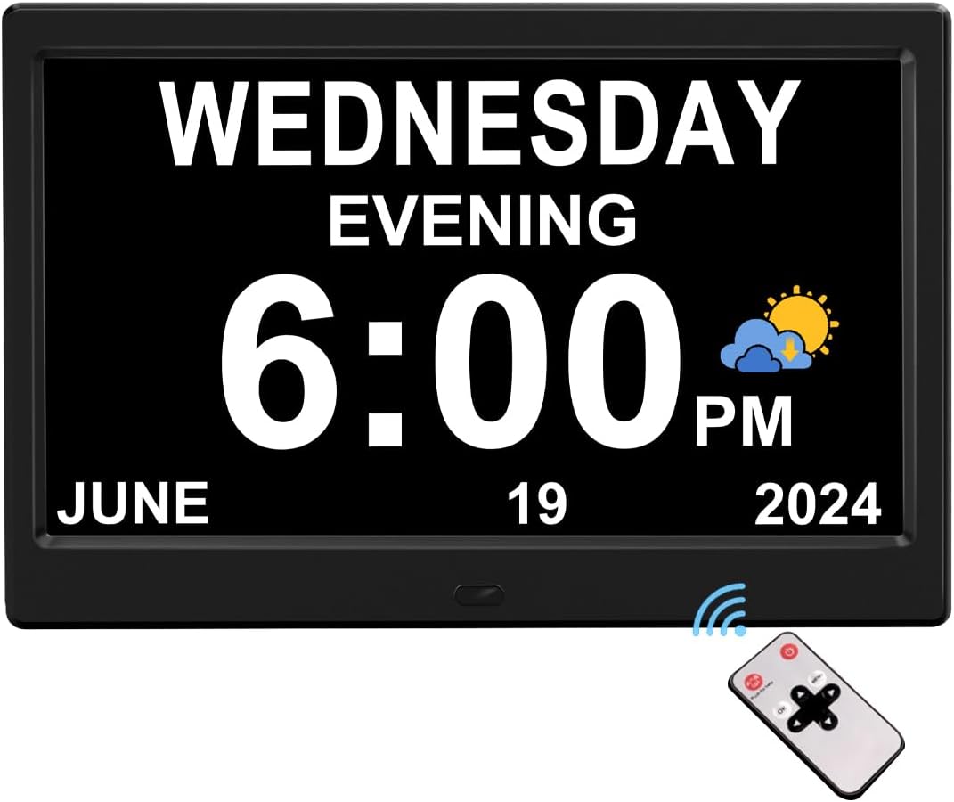 CAZOKASI Extra Large Impaired Vision Digital Alarm Clock