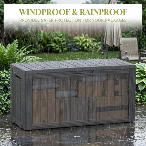 Vixzen 130 Gal Package Delivery Box Lockable Outdoor Storage Boxes