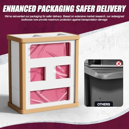 10-Drawer Rolling Tool Chest with wheels, Lockable 2-in-1 Tool Box