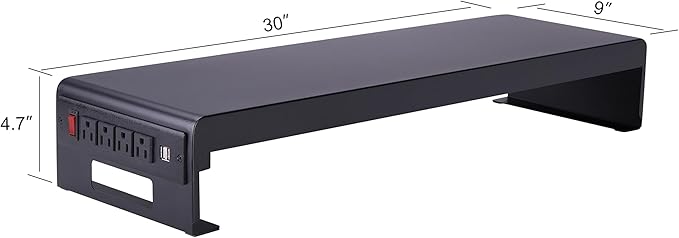 Rocelco 46" Height Adjustable Corner Standing Desk Converter