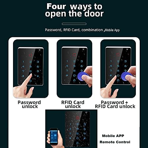 WiFi Work with Tuya Mobile APP,125khz Card,WiFi Access Control keypad,Door Lock Opener,Door Keypad,Remote Control Door Lock,Entry Gate Keypad,Wiegand IP68 watreproof,2000 User Backlight