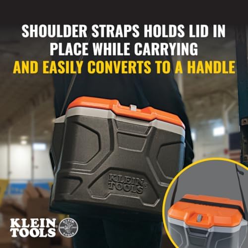 Klein Tools 55600 Work Cooler, 17-Quart Lunch Box