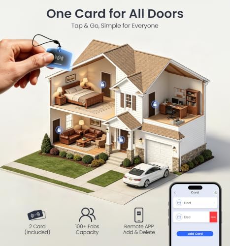 Veise VE027 WiFi Smart Lock Fingerprint Keyless Entry Deadbolt Satin Nickel