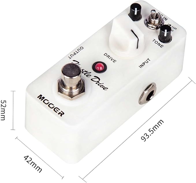 MOOER Hustle Drive Electric guitar distortion pedal, 2 working modes: high/low