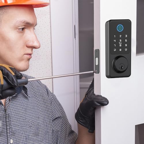 Smart Door Lock, Fingerprint Door Lock with Touchscreen Keypad