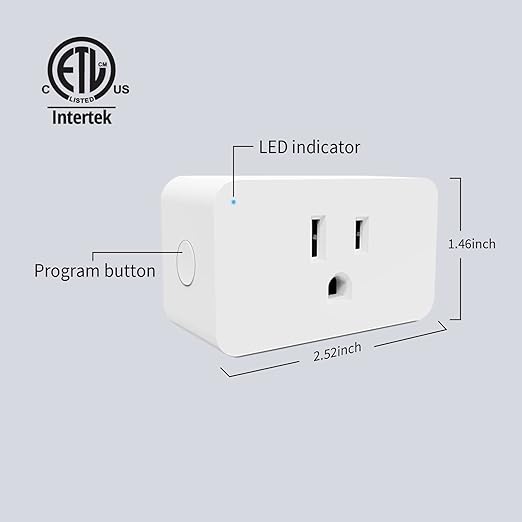 Minoston 800 Zwave Plug Smart Outlet Switch LR, Z-Wave hub Required, Bult in