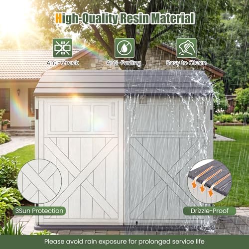 Tangkula 20 Cu.Ft Large Outdoor Storage Cabinet w/Adjustable Shelf