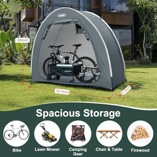UNP Bike Storage Shed Tent, Waterproof Bike Storage Tent for 1/2/3/4 Bikes