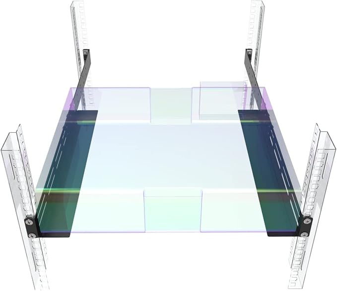 QiaoYoubang 1U Universal Rack Mount Rails- 4-Post Server Rack Shelf Rail 16-29