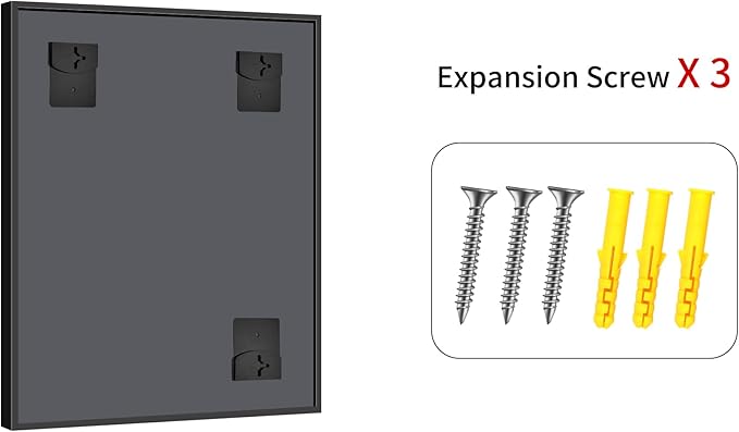 Black Bathroom Mirror, 18x24 Inch Rectangle Mirrors