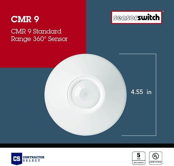 SensorSwitch Ceiling Motion Sensor, Passive Infrared PIR Occupancy Sensor