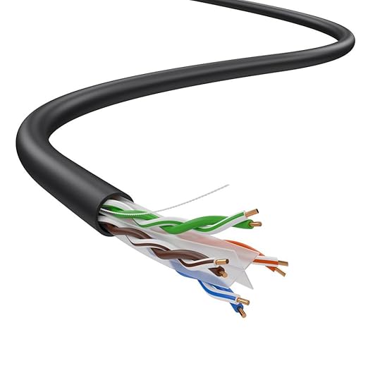 Dripstone CAT6 Ethernet Cable 1000ft Bulk Network LAN Wire 23AWG Solid CCA UTP