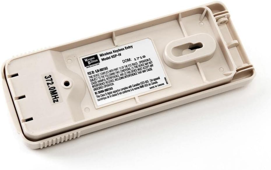 wayne dalton wireless keyless entry keypad kep4 (372, close-up detail