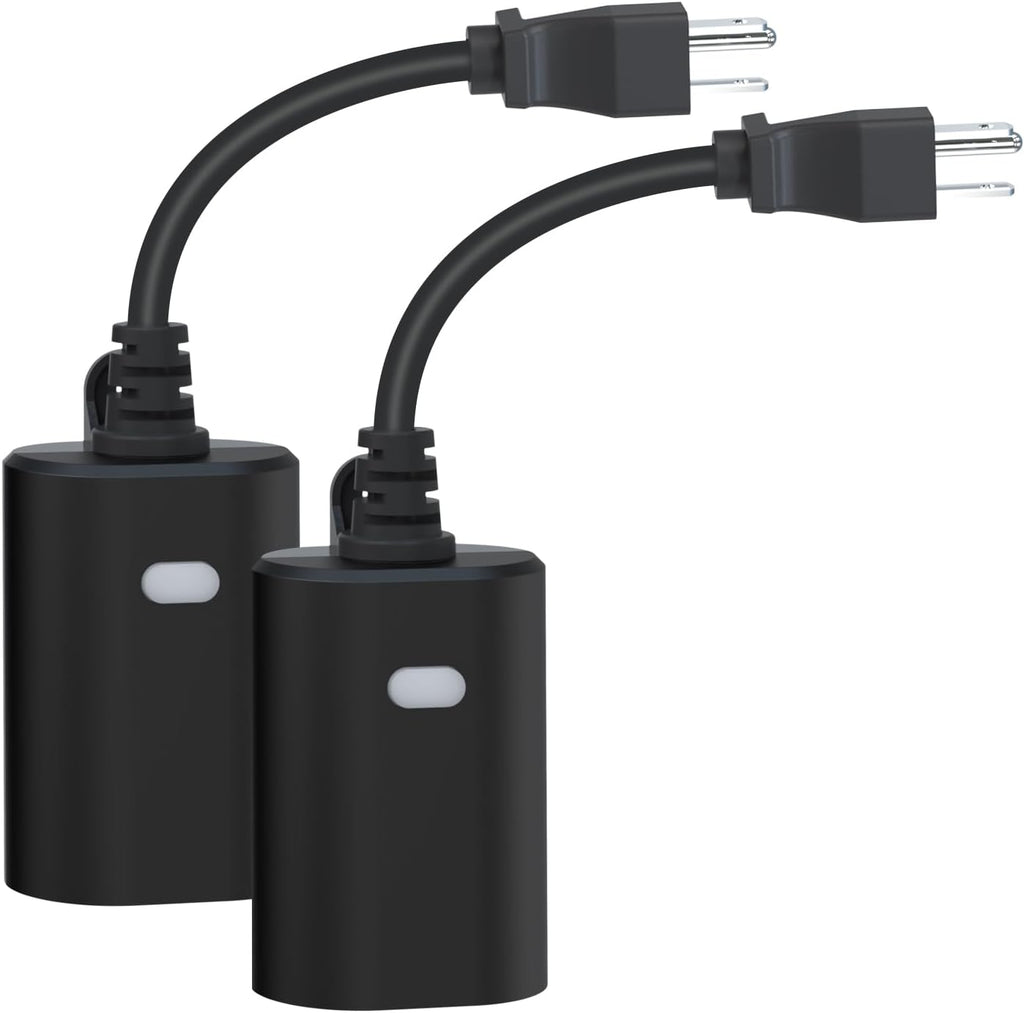 Minoston Outdoor Smart Plug, WiFi Outlet, IP65 Weatherproof, Compatible (2 Pack)