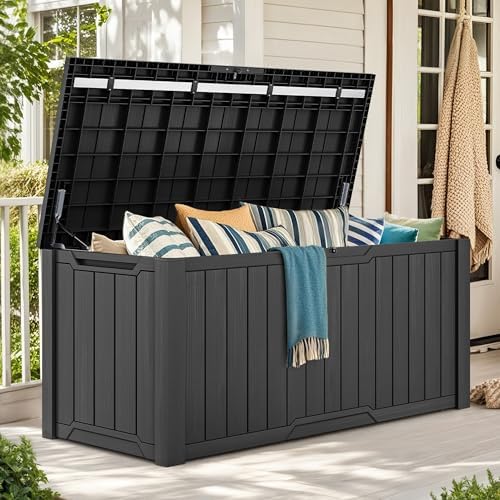 YITAHOME XXL 240 Gallon Large Outdoor Storage Deck Box for Patio Furniture