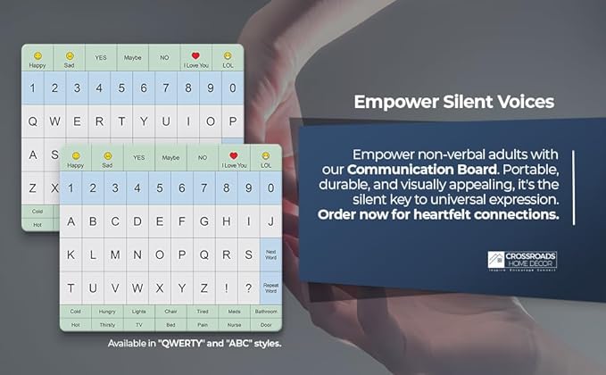 Adult Communication Board (3 Pack)