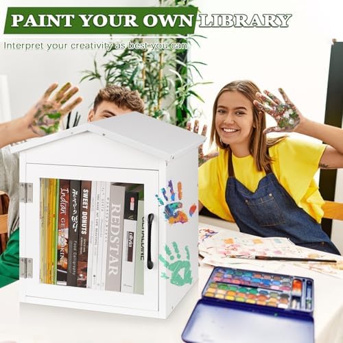 Outdoor Library Outdoor Book Box Storage, 13x11x16 Inch