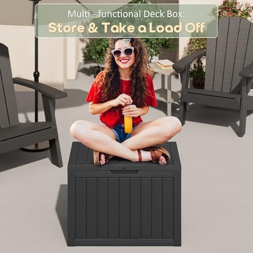 KAMABOKO 50 Gallon Outdoor Storage Box Waterproof Deck Box for Patio