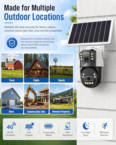 jidetech solar aov dual lens ptz security camera, view 9