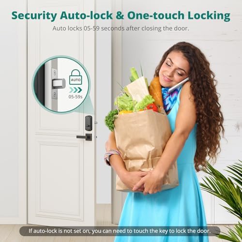 AkaGear DS10 Fingerprint Keyless Entry Door Lock with Handle Set
