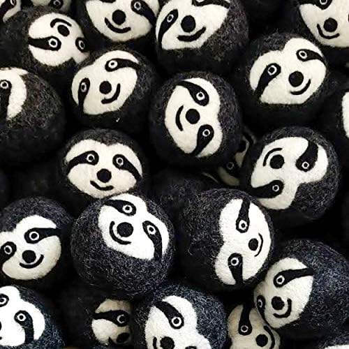 Friendsheep Wool Dryer Balls, Organic Reusable Fabric Softener Alternative (6 Pack)