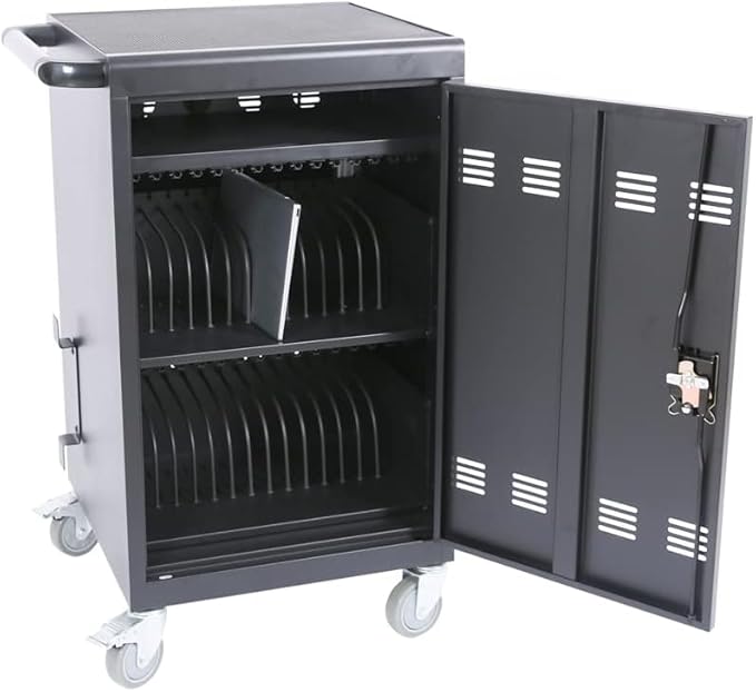 TIOPLY Laptop Charging Cart, 32 Device Tablet Storage Carts