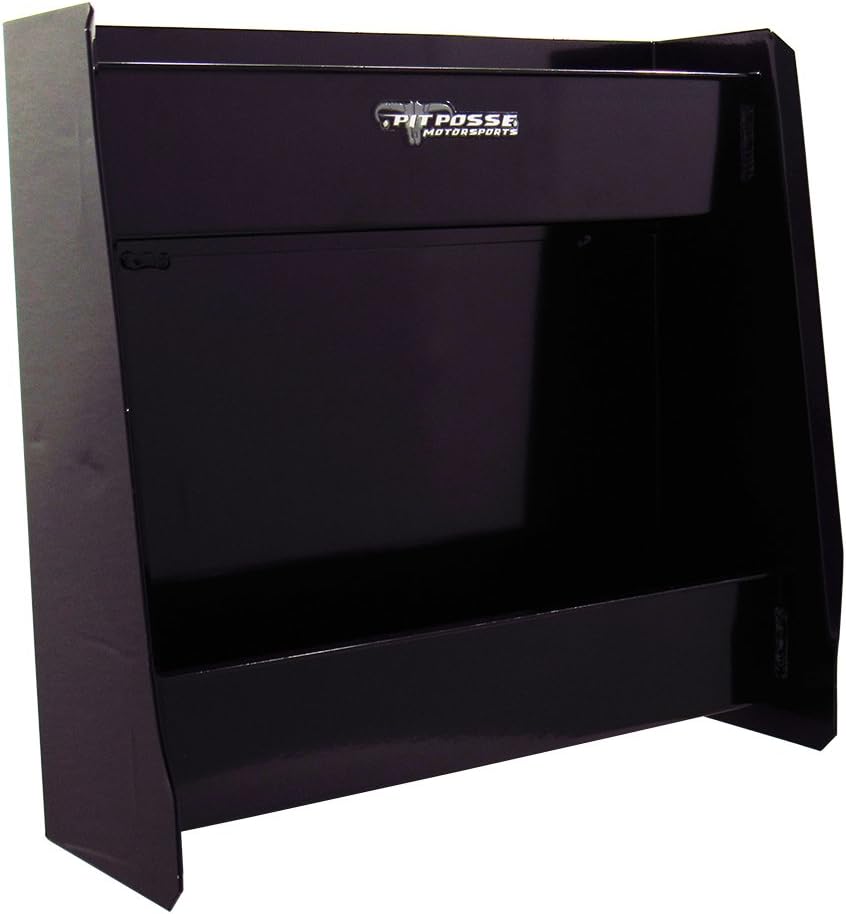 pit posse 604bk black junior variety shelf storage, close-up detail