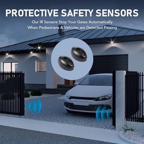 3300 lbs Automatic Sliding Gate Opener Kit with Keypad and APP Control